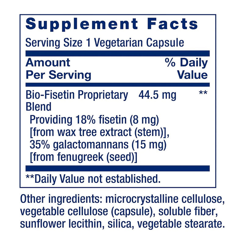Bio-Fisetin (30 Vegetarian Capsules) - Life Extension