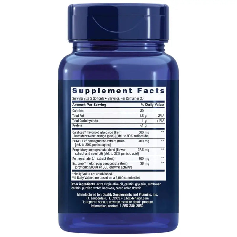 Endothelial Defense Pomegranate Plus (60 Softgels) - Life