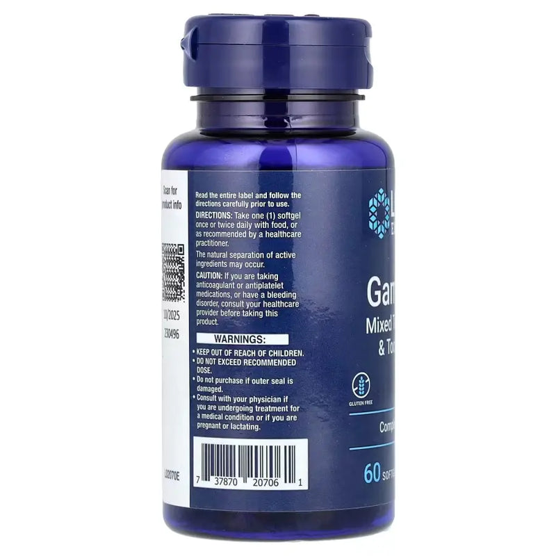 Gama E Tocoferóis Mistos e Tocotrienóis (60 Softgels)