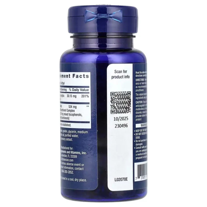 Gama E Tocoferóis Mistos e Tocotrienóis (60 Softgels)