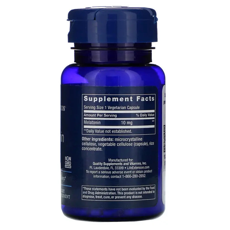Melatonina 10mg (60 Caps) - Life Extension - iPUMP Suplementos