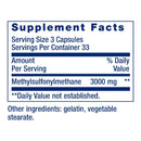 MSM 1000mg (100 Capsules) - Life Extension