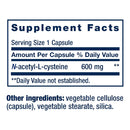 N-Acetyl-L-Cysteine NAC 600mg (60 Capsules) - Life Extension