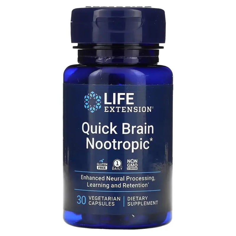 Nootrópico Quick Brain (30 Vegetarian Capsules) - Life