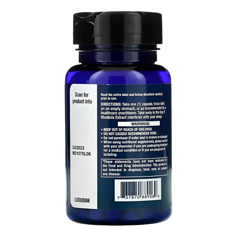 Rhodiola Extract 250mg (60 Vegetarian Capsules) - Life Extension